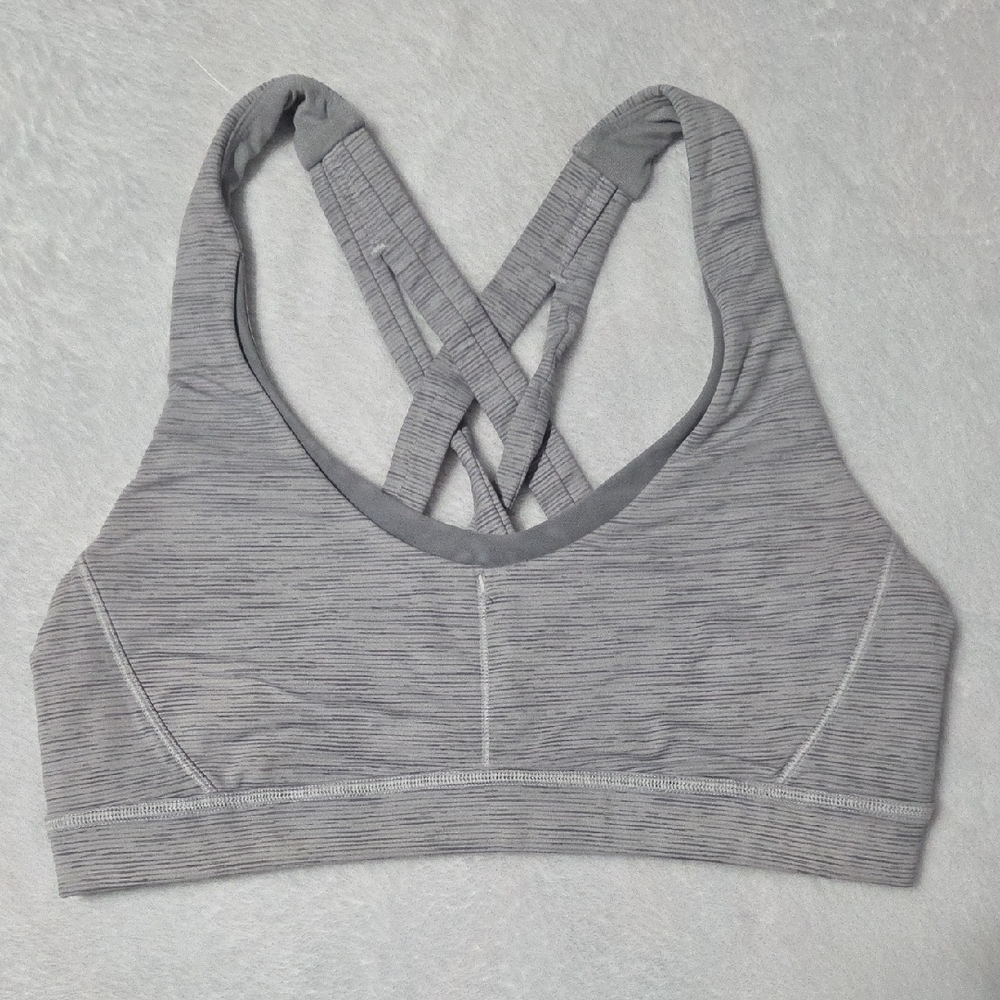 Lululemon Athletica Heather Gray Sports Bra
